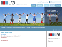 Tablet Screenshot of lfb-usa.com
